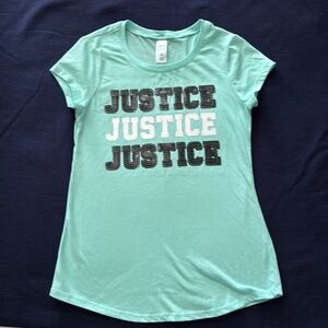 Justice Brand Aqua Girls Top